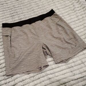 Gray and black Kyodan athletic shorts size L